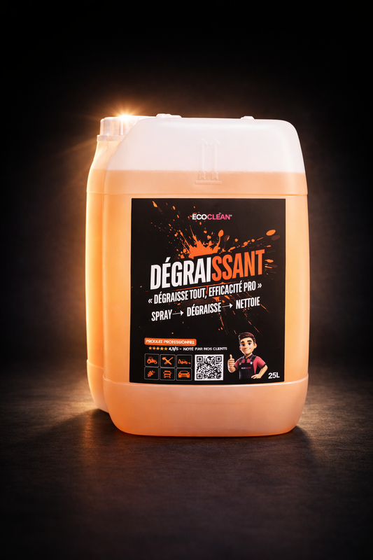 Dégraissant Pro EcoClean® 25 L — bidon volume exploitation, dégraissage matériel agricole et industriel