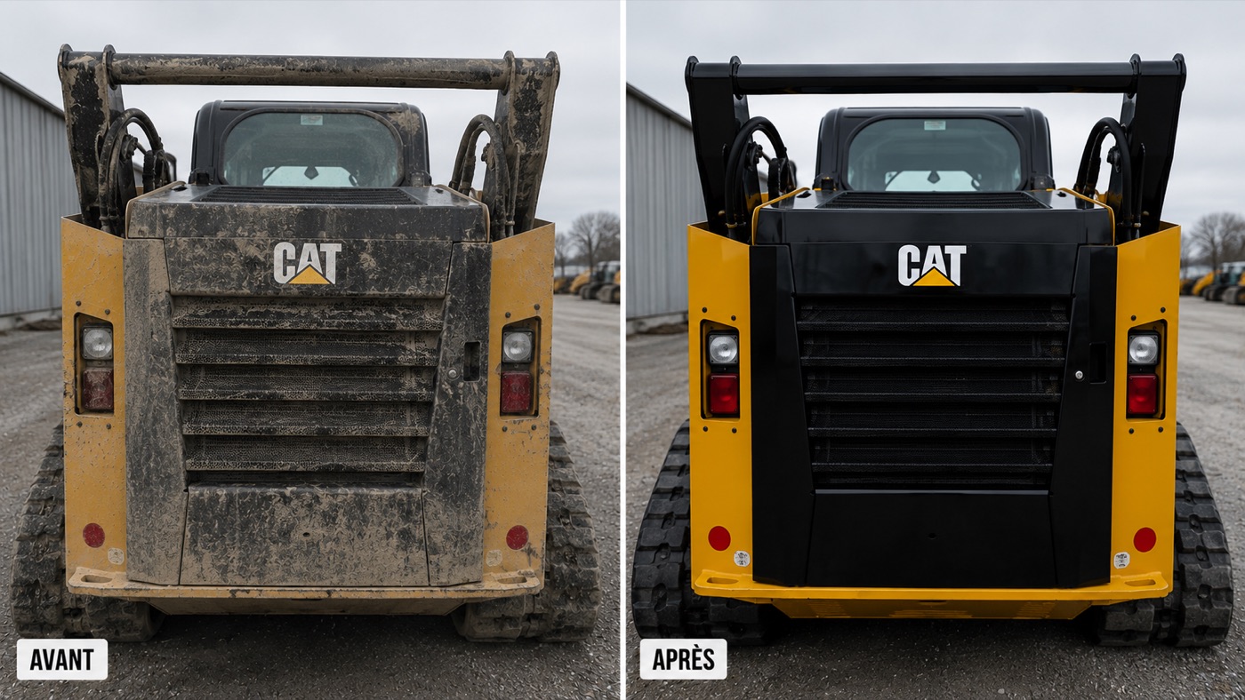 Camion poids lourd avant / après Pack Valorisation Flotte