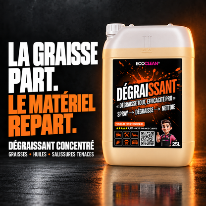 Dégraissant EcoClean® 25 L — Graisses, huiles, salissures tenaces