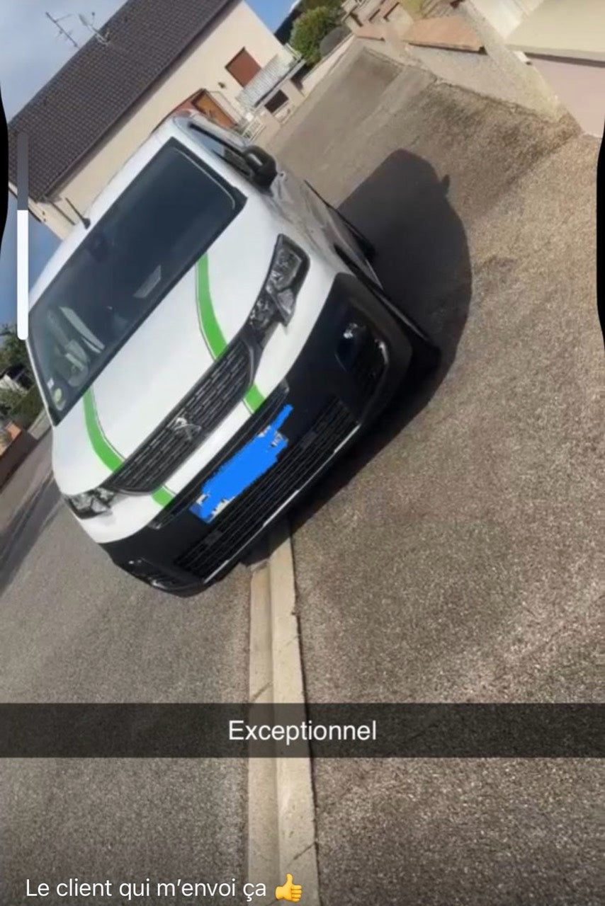 Utilitaire Peugeot après Ecoprotect® Rénovation, message envoyé par le client