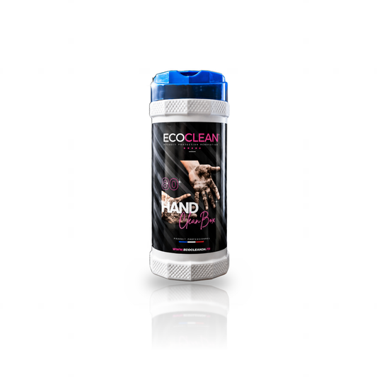 Handclean Box EcoClean® — 80 lingettes mains sans eau