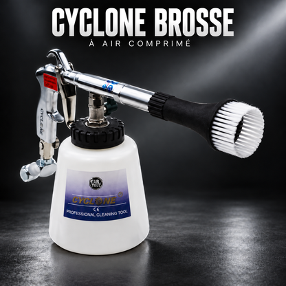 Cyclone Brosse EcoClean®, pistolet de nettoyage à air comprimé — présentation sur fond sombre