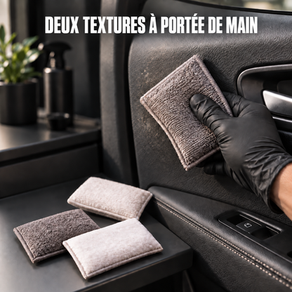 Pack de 4 Pro Pad EcoClean®, deux pads gris et deux blancs — mise en situation professionnelle