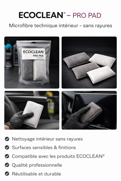 EcoClean® Pro Pad (Pack de 4) — Pads d'application professionnels