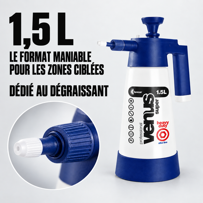 Pulvérisateur alcalin 1,5 L EcoClean® au repère bleu — détails du matériel