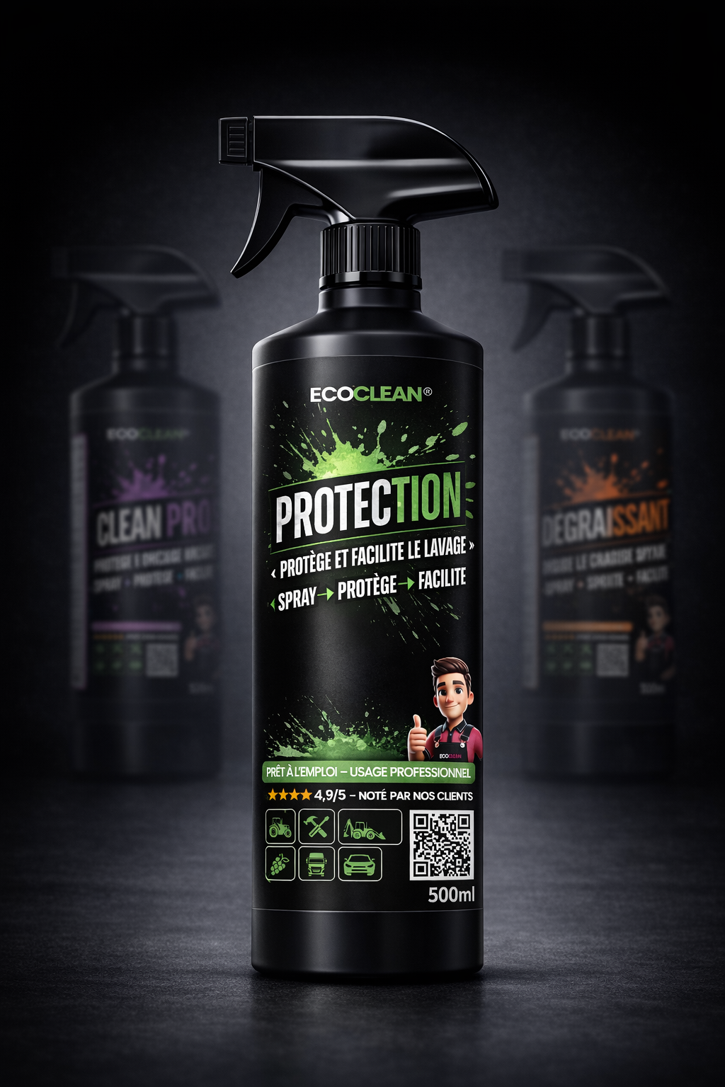 Protection EcoClean® 500 mL — format découverte, protection longue durée résistant à 10 lavages