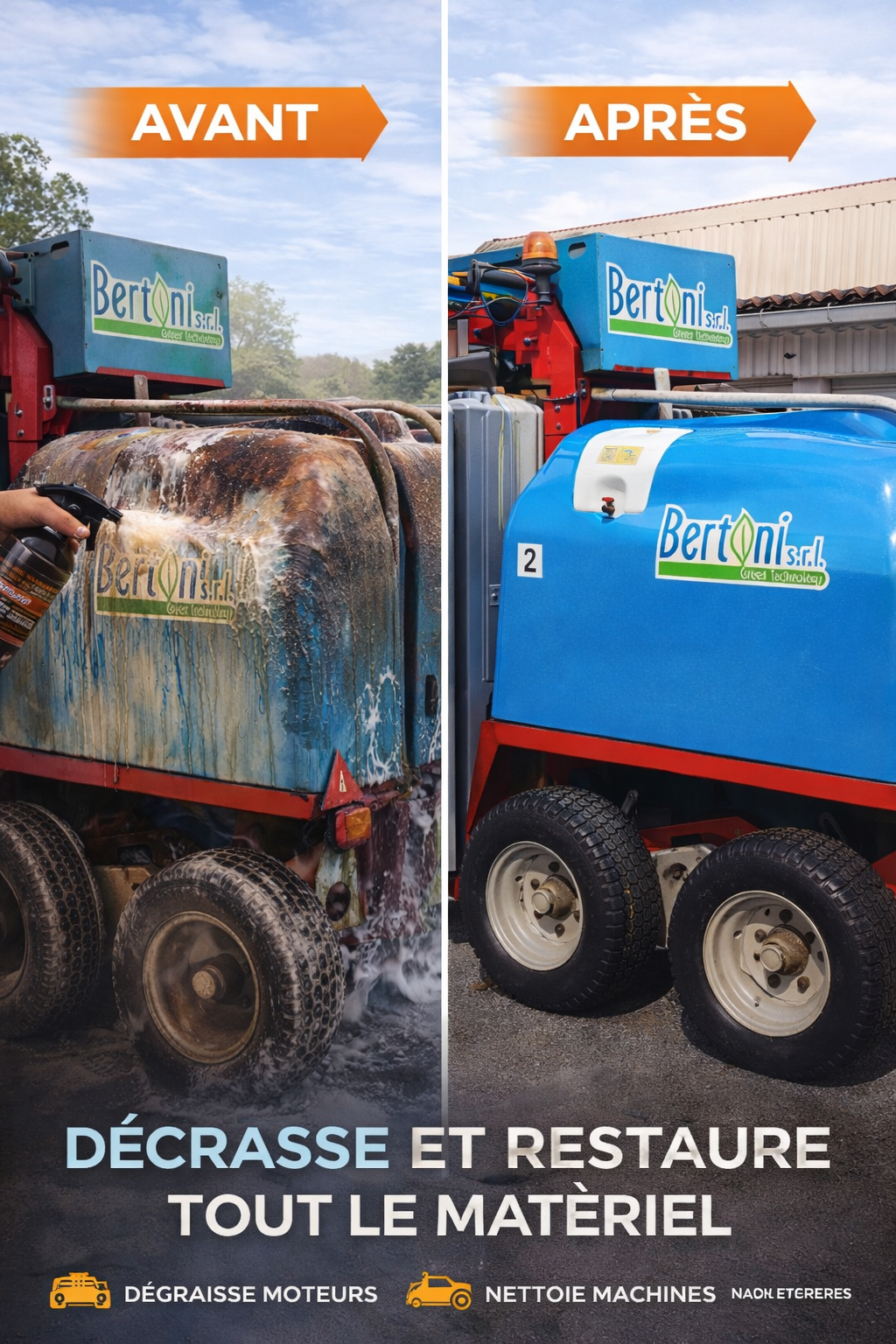 Dégraissant Pro EcoClean® — Élimine graisse & résidus phyto en 2 min