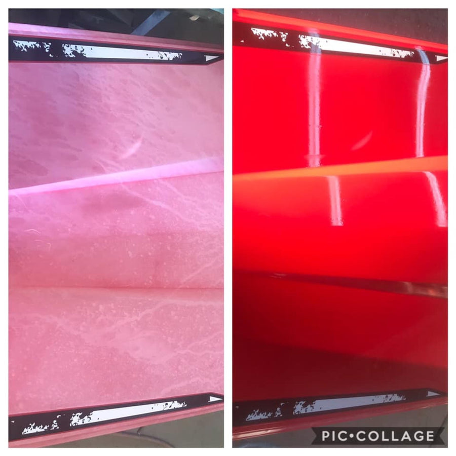 Case IH : capot terni → couleur ravivée