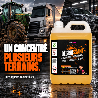 Dégraissant EcoClean® — usages sur matériel compatible