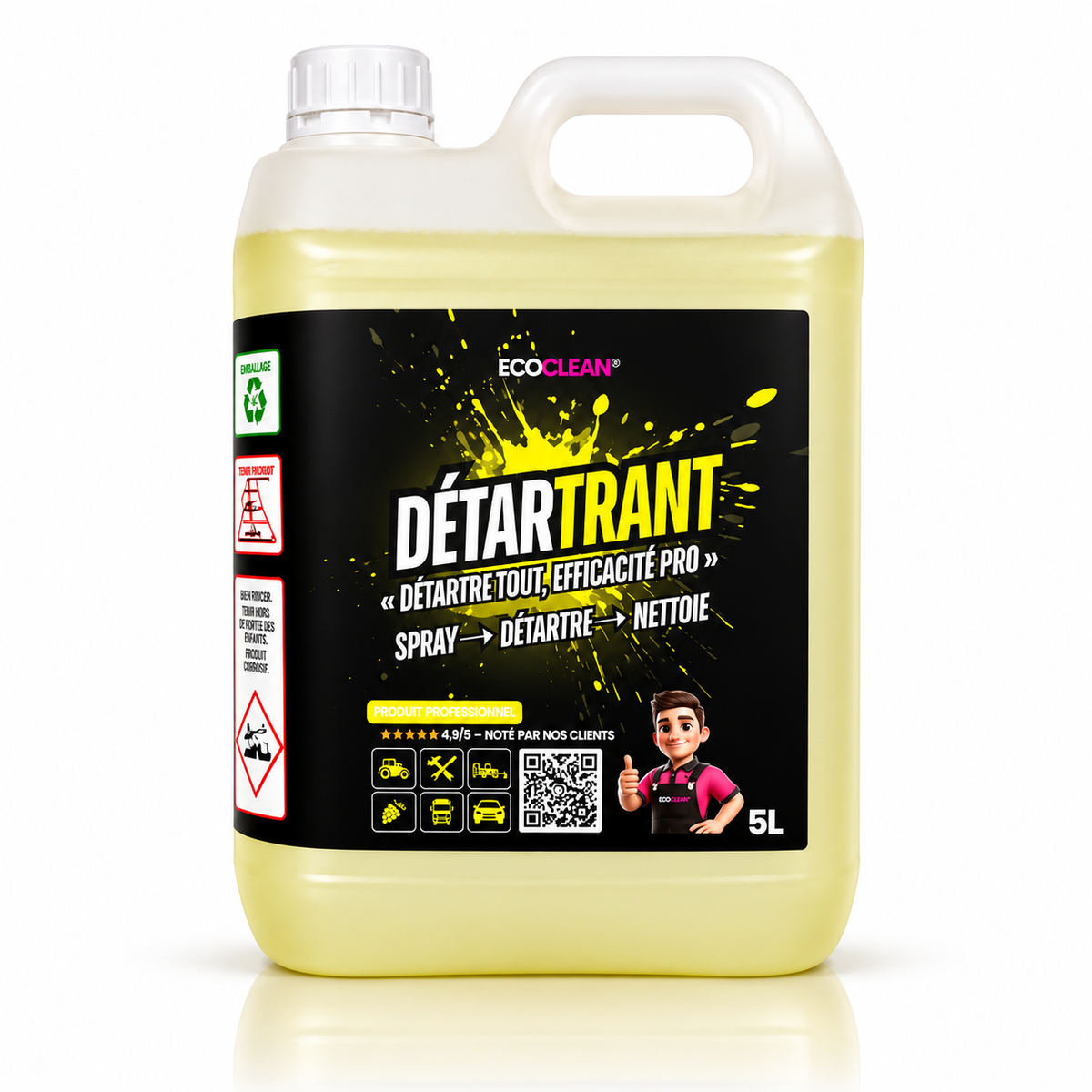 Détartrant EcoClean® — bidon 5 L concentré
