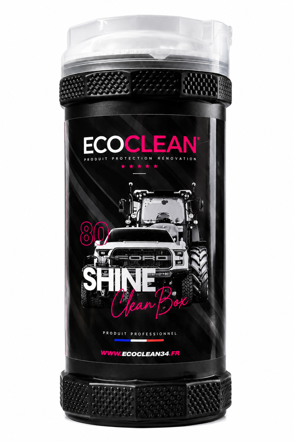ShineClean Box EcoClean® — boîte de 80 lingettes lustrantes